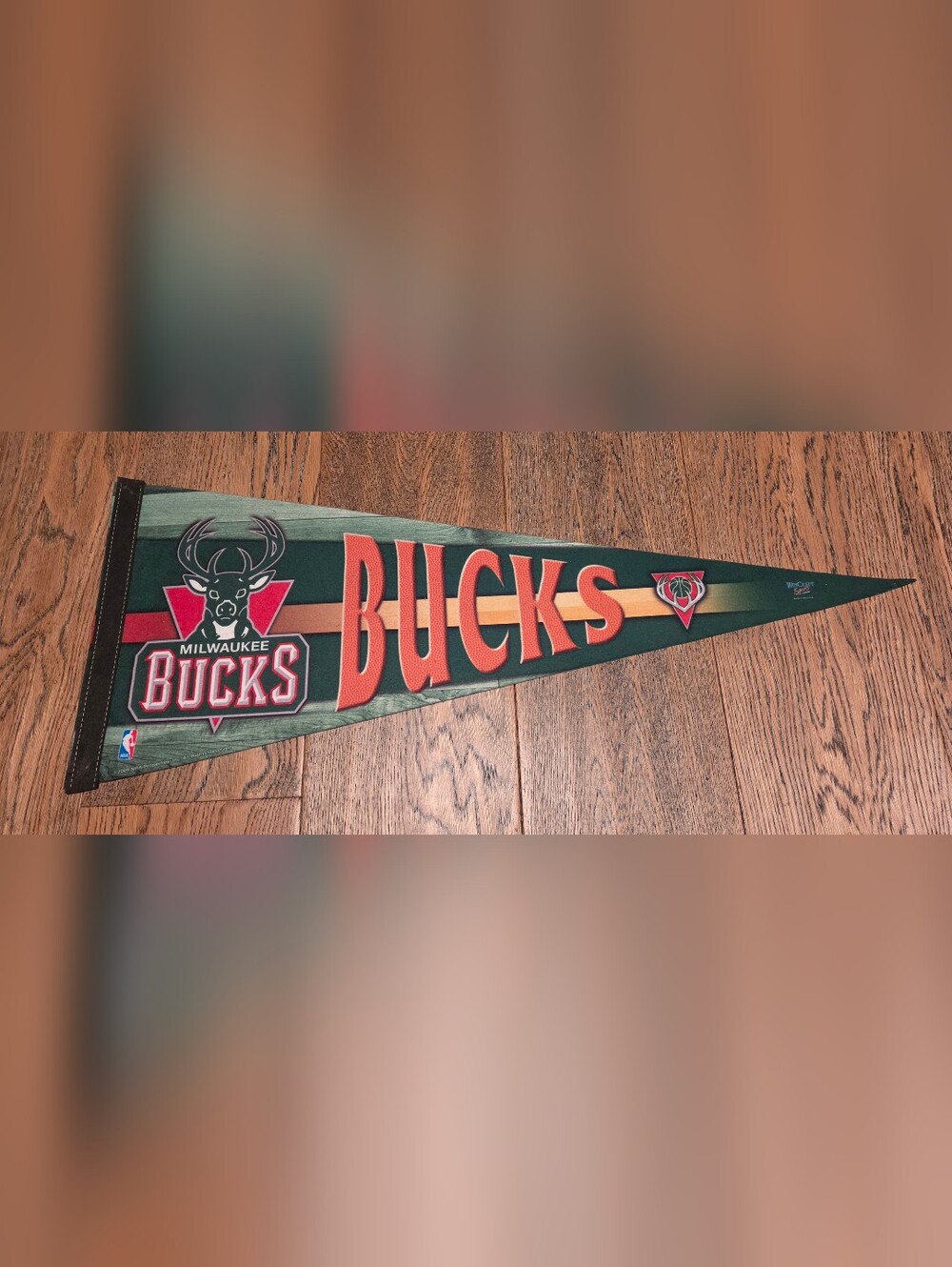 NBA - Wincraft - Milwaukee Bucks - 2009 - Pennant - Felt - Green & Red